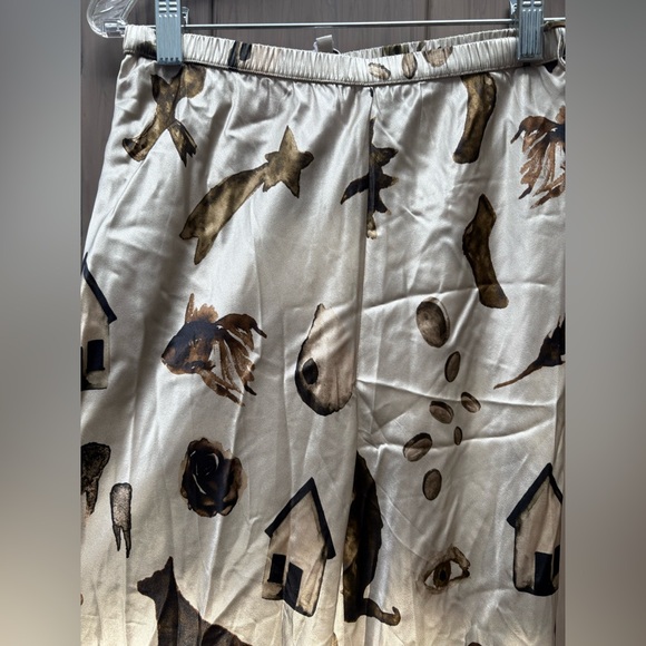 silk laundry BIAS CUT PANTS MIRACLES HAZELNUT New with Tags! - Picture 3 of 6